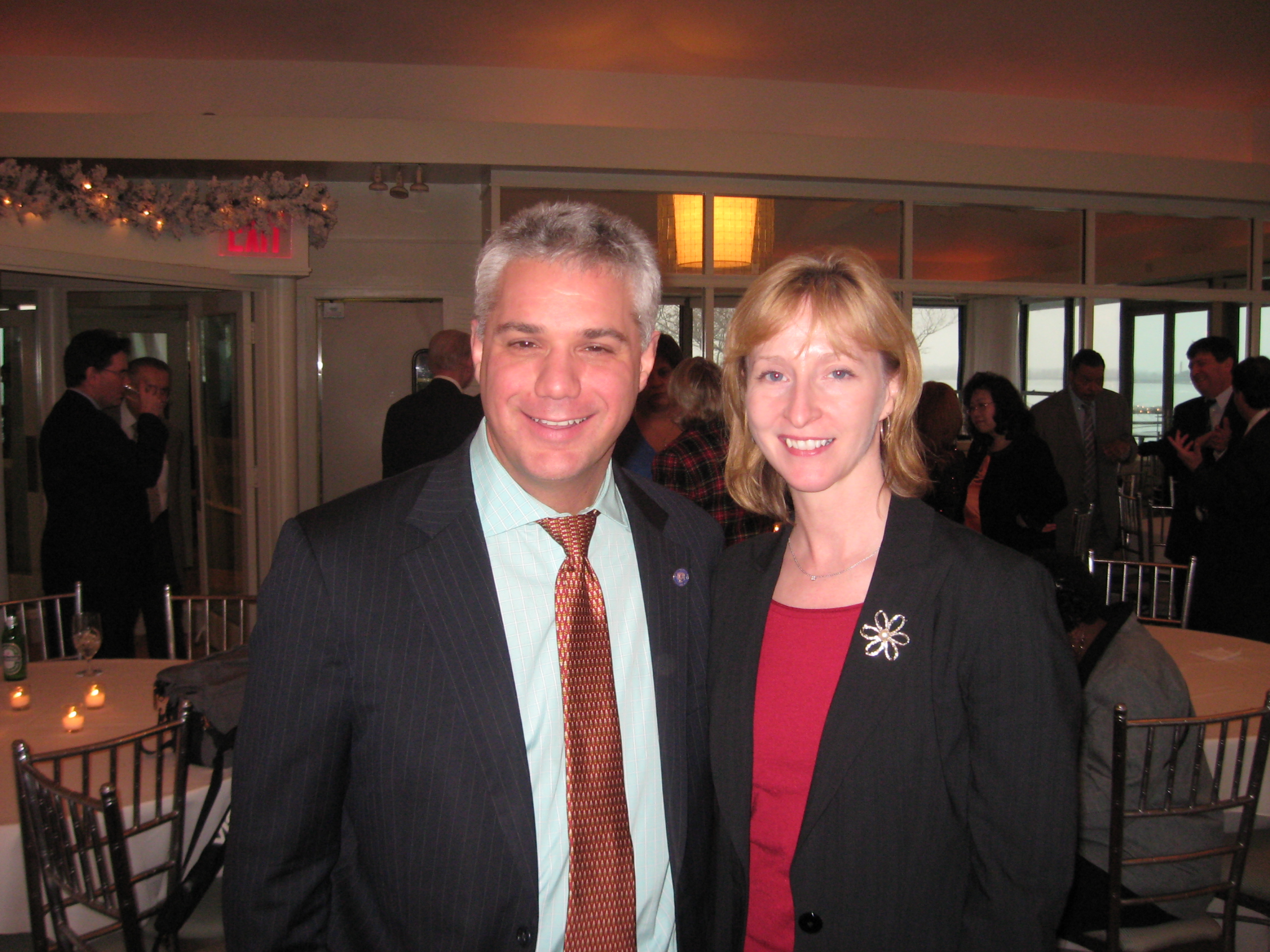 Superintendent Eric Dinallo and Susan Donnellan