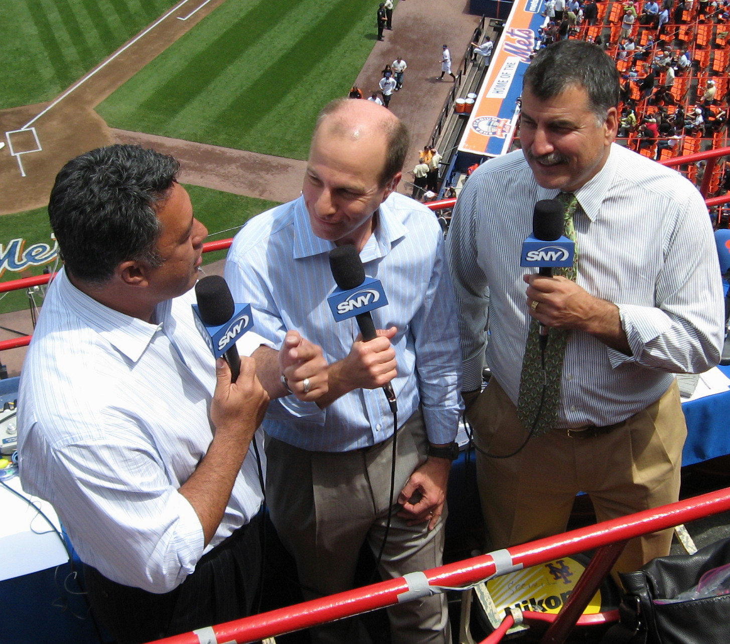 Ron Darling, Gary Cohen and Keith 
        Hernandez