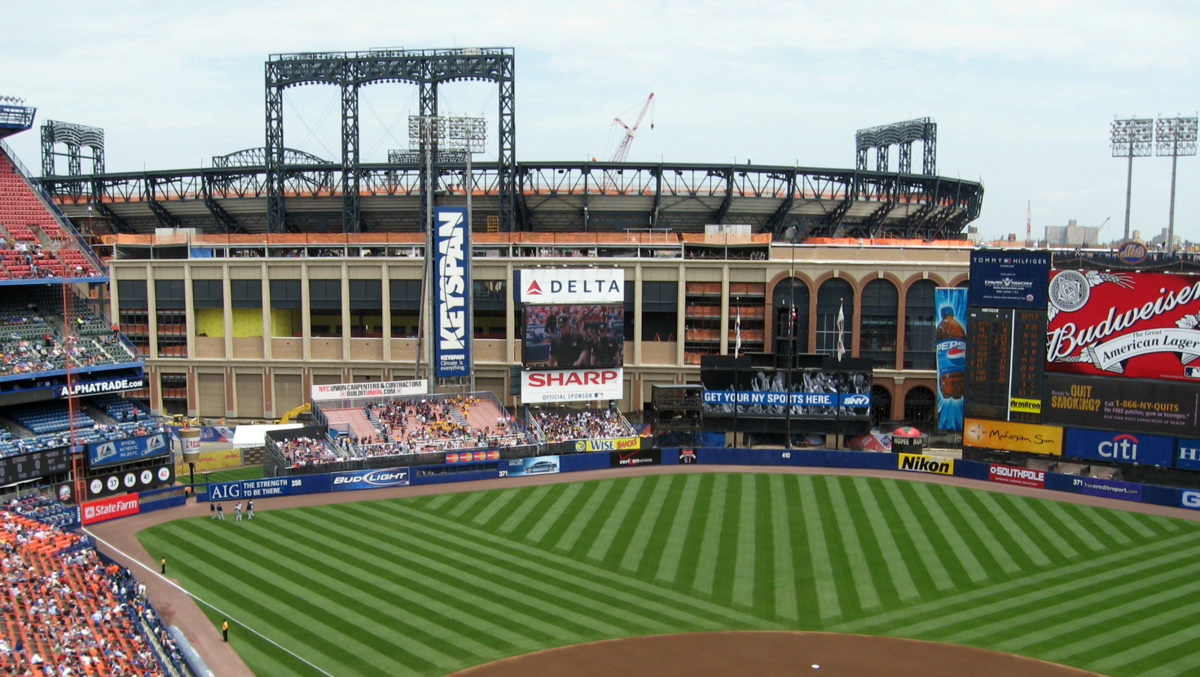 Shea Stadium and Citifield in the background