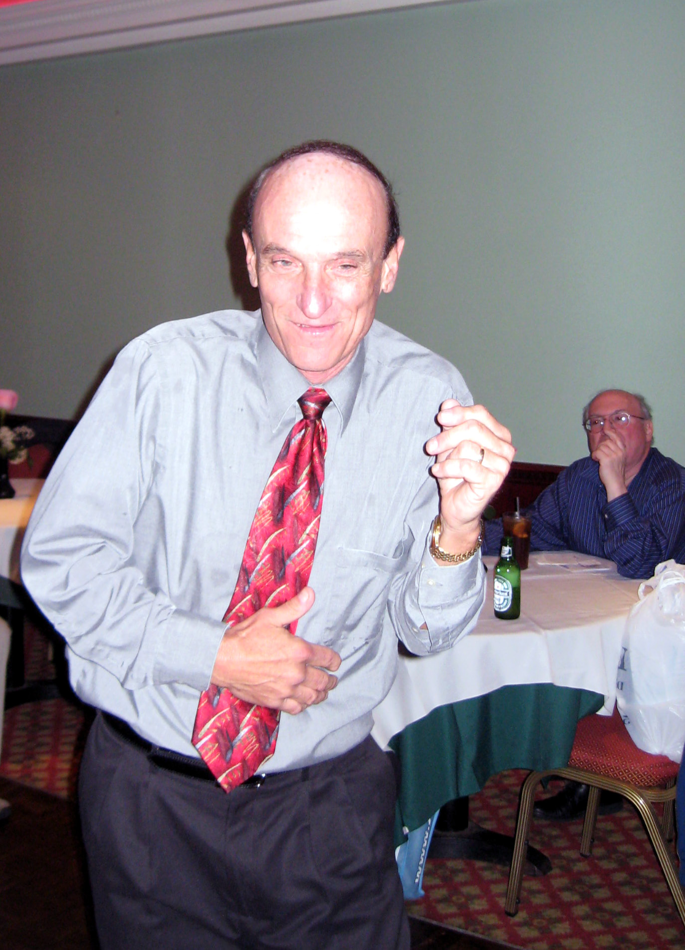 Lenny Purzner celebrating the promotions